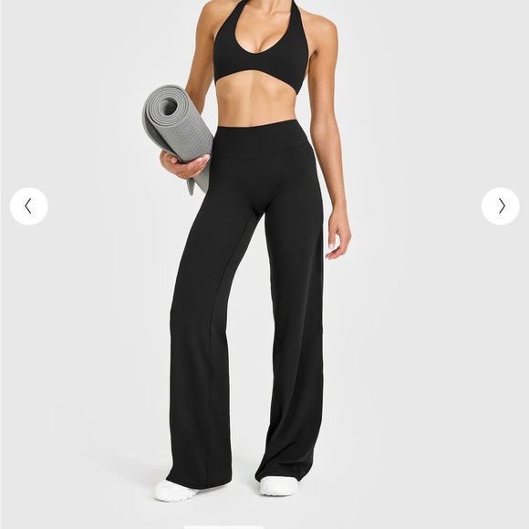 Oner Active Black Straight Leg Pants Medium Long - Picture 2 of 4